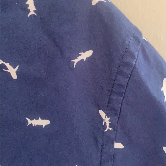 Blue Shark Pattern Shirt - Picture 2 of 4